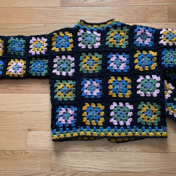 Hand made granny square sweater - Picture 5 of 5
